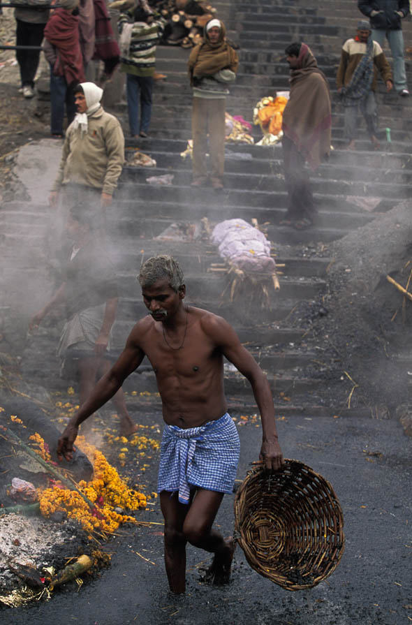 Manikarnika ghat cremation site Manikarnika ghat cremation site